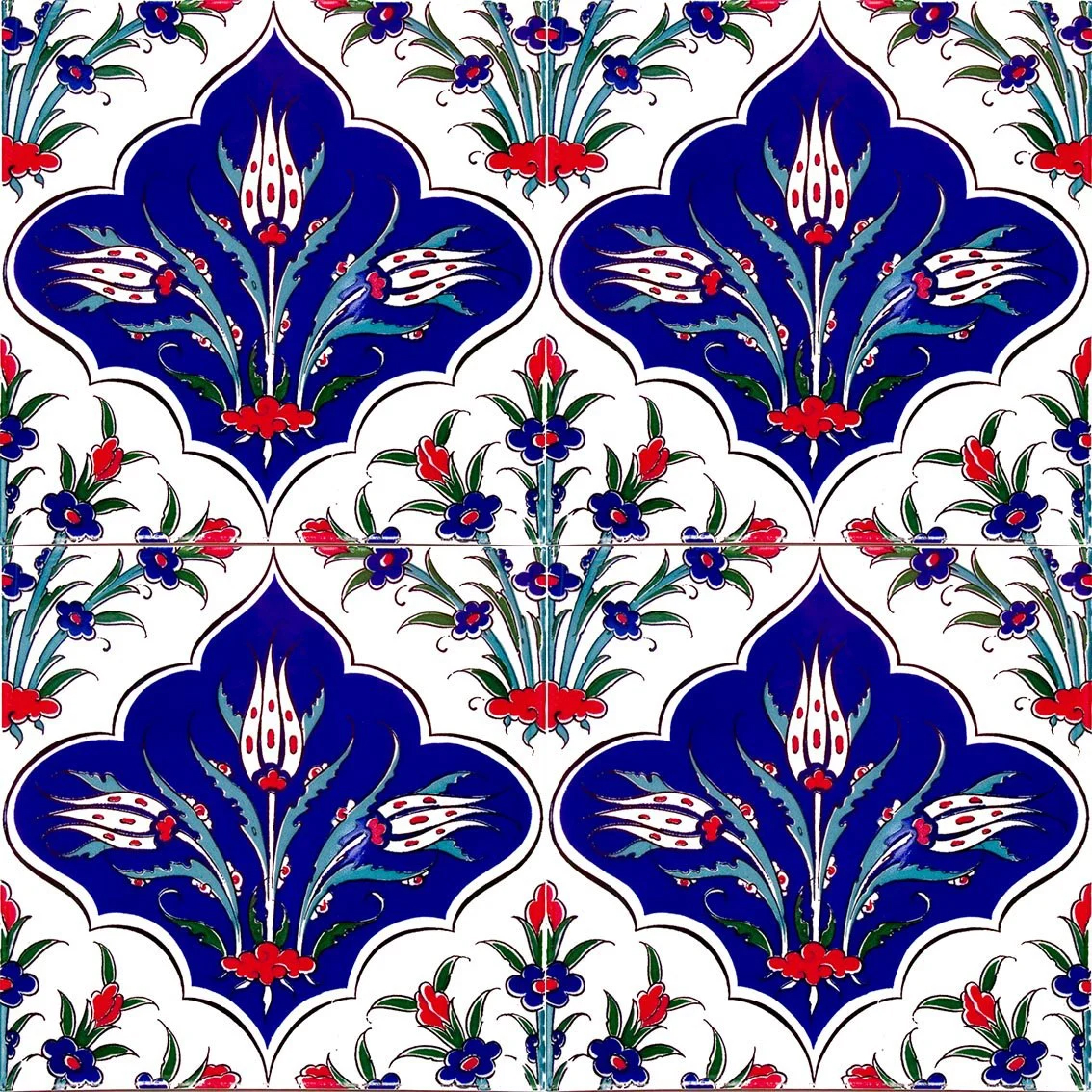 20x20 cm Çini Karo D-45